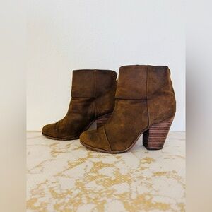 🔥🔥FINAL CLEARENCE 🔥🔥RAG & BONE Brown Suede Leather Women’s Bootie